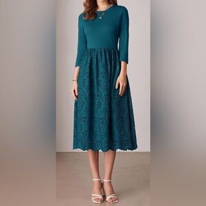 Grace Karin Teal A-Line Dress